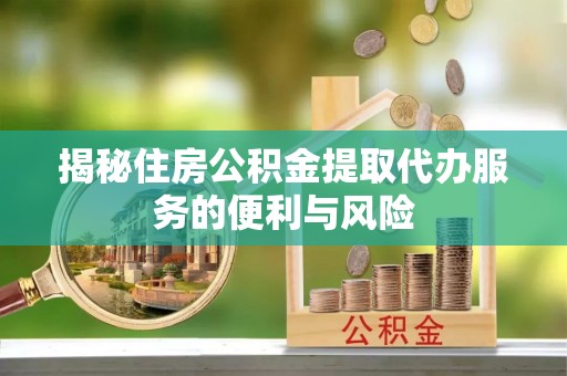 日土揭秘住房公积金提取代办服务的便利与风险