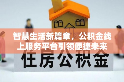 日土智慧生活新篇章，公积金线上服务平台引领便捷未来